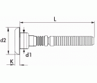 COLLAR UNILOK AVELLANADO ACERO Ø 10,2X9